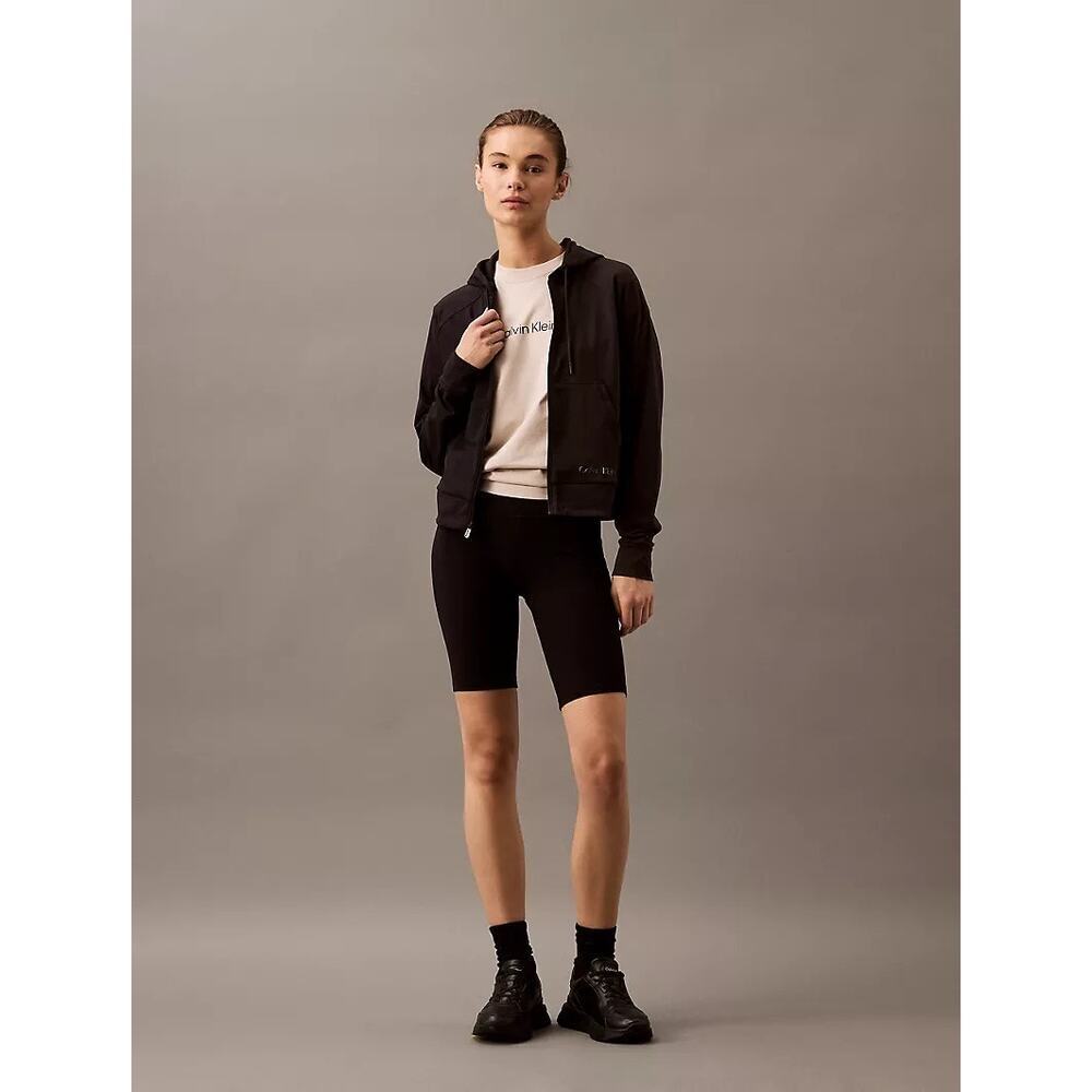Calvin Klein Black Zip Hoodie S | Quick-Dry Stretch Activewear Jacket NEW/NWT!!